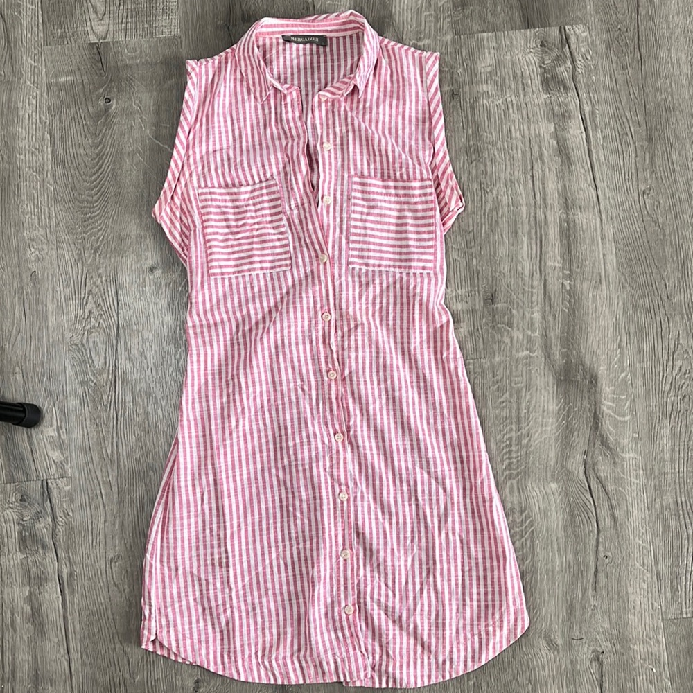 Striped shirt dress
